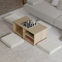 Hanah Home Juego de mesas de café Gord - Warm Oak, Sapphire Oak
